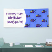 Cartoon Piranha Banner (Messe)