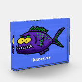 Cartoon Piranha Fotoblock (Links)