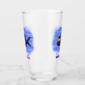 Cartoon Piranha Glas (Links)