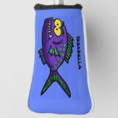 Cartoon Piranha Golf Headcover (Rotieren 90)