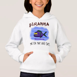Cartoon Piranha Hoodie