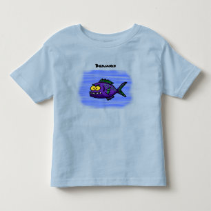 Cartoon Piranha Kleinkind T-shirt