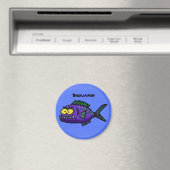 Cartoon Piranha Magnet (In Situ (Geschirrspüler))