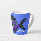 Cartoon Piranha Milchtasse (Rechte Ecke)