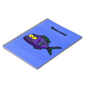 Cartoon Piranha Notizblock (Linke Seite)