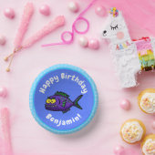 Cartoon Piranha Pappteller (Party)