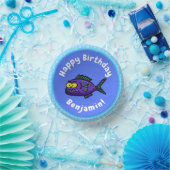 Cartoon Piranha Pappteller (Party)