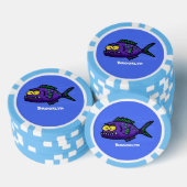 Cartoon Piranha Pokerchips (Stapel)