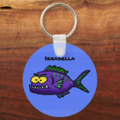 Cartoon Piranha Schlüsselanhänger (Vorderseite)