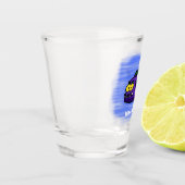 Cartoon Piranha Schnapsglas (Links)