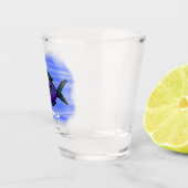 Cartoon Piranha Schnapsglas (Rechts)