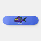 Cartoon Piranha Skateboard (Horizontal)