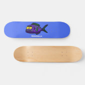 Cartoon Piranha Skateboard (Horizontal)