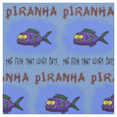 Cartoon Piranha Stoff (Nahaufnahme)