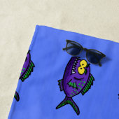 Cartoon Piranha Strandtuch (Beispiel)