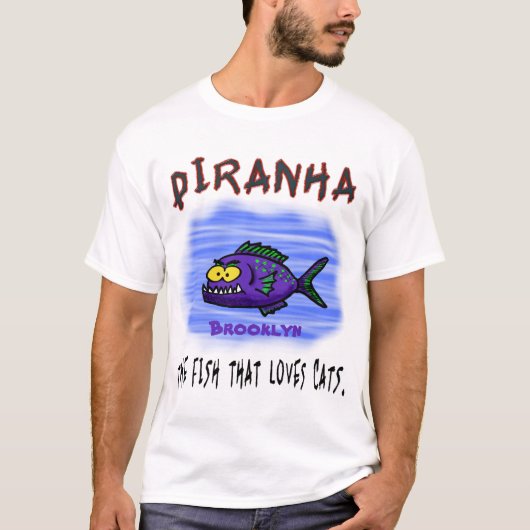 Cartoon Piranha T-Shirt (Vorderseite)