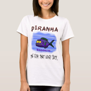 Cartoon Piranha T-Shirt