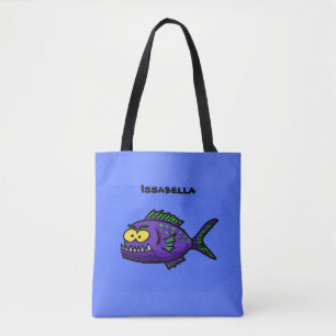 Cartoon Piranha Tasche