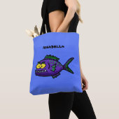 Cartoon Piranha Tasche (Von Nahem)