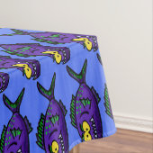 Cartoon Piranha Tischdecke (Beispiel)