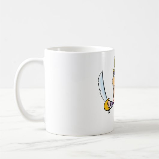 Cartoon Pirate Kaffeetasse (Links)