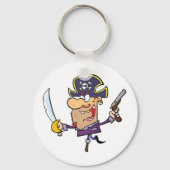 Cartoon Pirate Schlüsselanhänger (Rückseite)