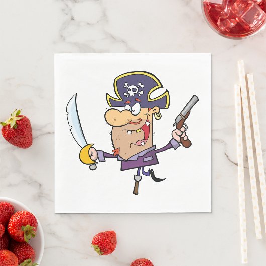 Cartoon Pirate Serviette