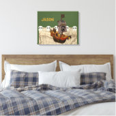 Cartoon Pirate Ship personalisieren Leinwanddruck (Insitu (Schlafzimmer))