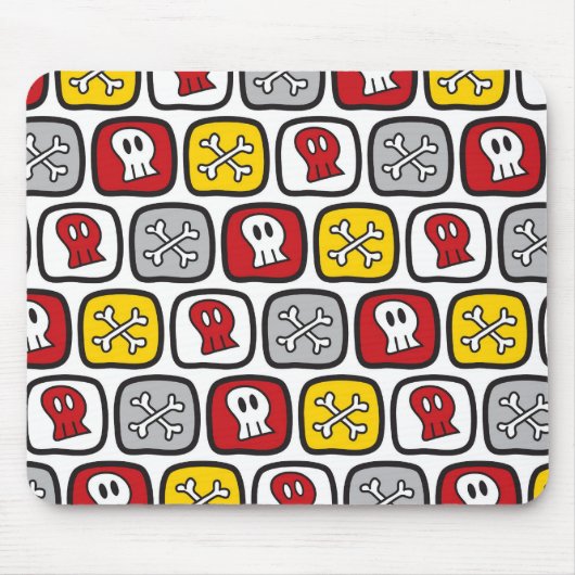 Cartoon Pirate / Skeleton Skulls & Bones Spaß Kind Mousepad (Vorne)