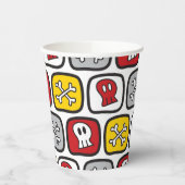 Cartoon Pirate / Skeleton Skulls & Bones Spaß Kind Pappbecher (Links)