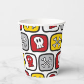 Cartoon Pirate / Skeleton Skulls & Bones Spaß Kind Pappbecher (Vorderseite)