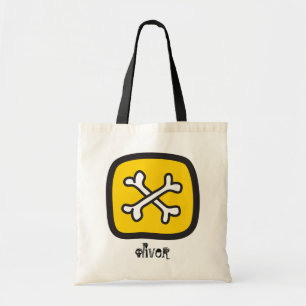 Cartoon Pirate Skull & Bone Kid's Halloween-Party Tragetasche