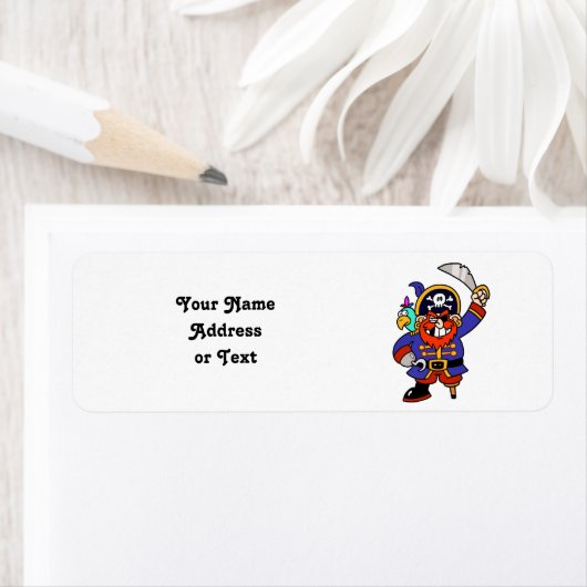 Cartoon Pirate With Peg Leg And Sword (Insitu)