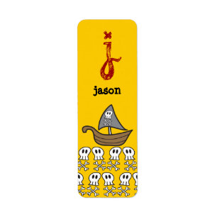 Cartoon-Piraten-Schiffs-, Schädel-u.