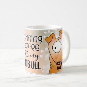 Cartoon Pitbull Dog Kaffee Tasse, Cup Kaffeetasse