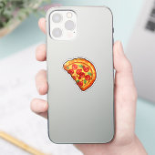 Cartoon pizza aufkleber (Telefon)