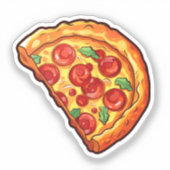 Cartoon pizza aufkleber (Vorderseite)