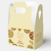 Cartoon Pizza Party Geburtstag Geschenkschachtel (Geöffnet)