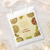 Cartoon Pizza Party Geburtstag Geschenktütchen (Ausgeschnitten)