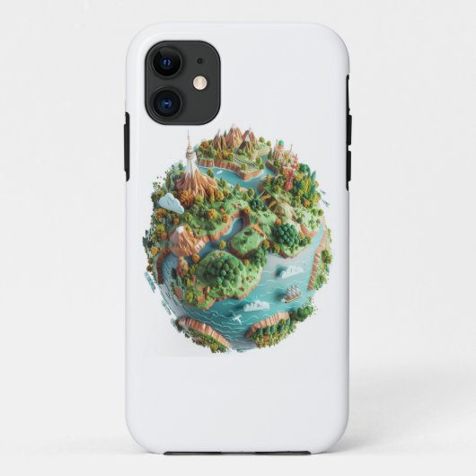 Cartoon Planet Case-Mate iPhone Hülle (Rückseite)