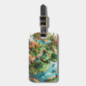 Cartoon Planet Gepäckanhänger (Vorderseite vertikal)