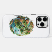 Cartoon Planet iPhone Hülle (Rückseite (Horizontal))