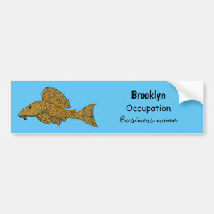 Cartoon Pleco Autoaufkleber