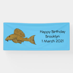 Cartoon Pleco Banner