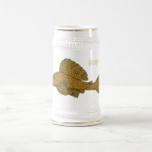 Cartoon Pleco Bierglas (Mittel)