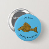 Cartoon Pleco Button (Vorne & Hinten)