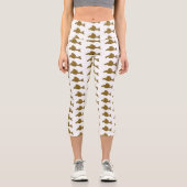 Cartoon Pleco Capri Leggings (Vorderseite)