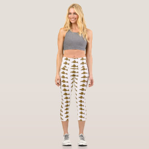 Cartoon Pleco Capri Leggings