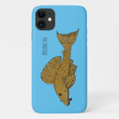 Cartoon Pleco Case-Mate iPhone Hülle (Rückseite)