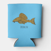 Cartoon Pleco Dosenkühler (Vorderseite)